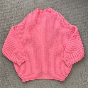 Hot pink Mango sweater